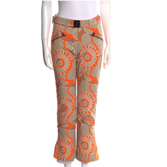 Bogner Mageli Insulated Ski Pants in Orange Floral 4 - Picture 3 of 8